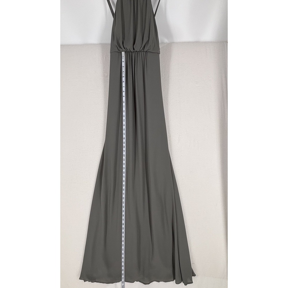 Show Me Your Mumu Amanda Open Back Maxi Dress Soft Charcoal Size Large Wedding - Picture 5 of 8